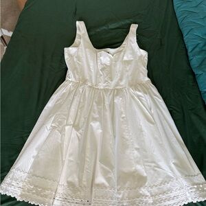 J. Crew Women’s Fit and Flare Formal Dress in White